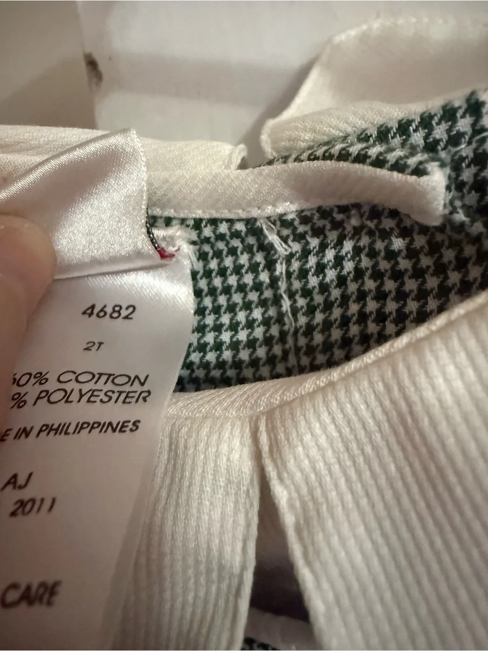 Zu Gingham Candy Cane Romper